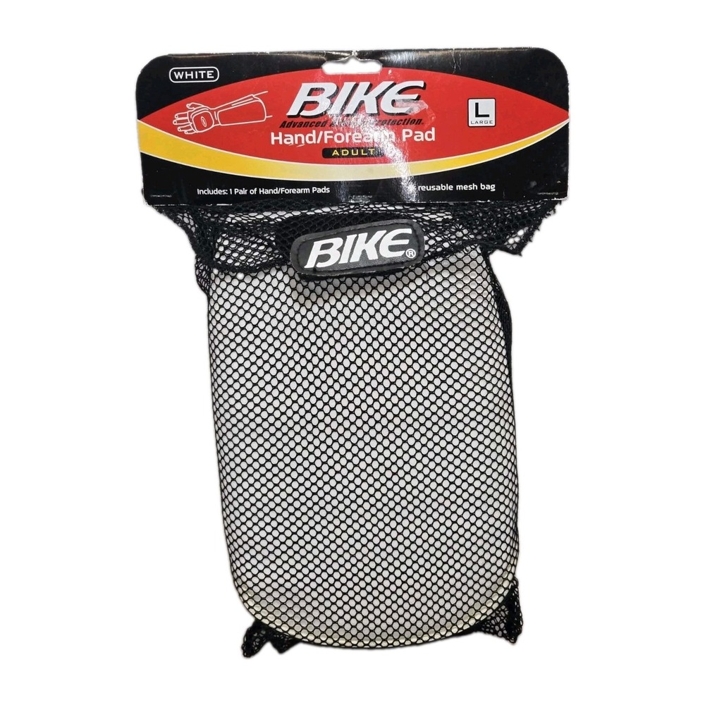 Bike Adult Hand Forearm Pads Large White Protective Sports Gear 1 Pair New Mesh